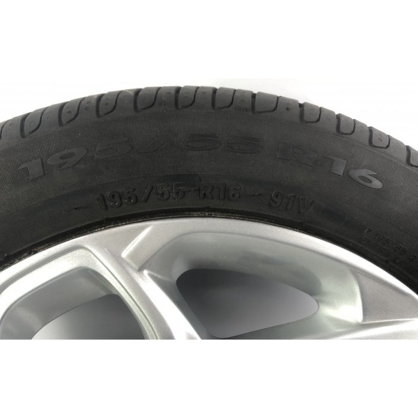 Roda 195/55 Aro 16 Citroen C3 Exclusive 2019 Prateado