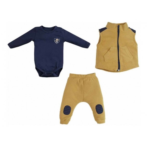 Conjunto Pagão Infantil 4 Roupinhas Com 1 Body Vogue Brinde