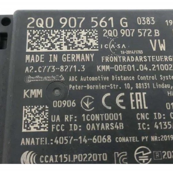 Módulo Sensor Distância Volkswagen Nivus T Cross Virtus 1.0