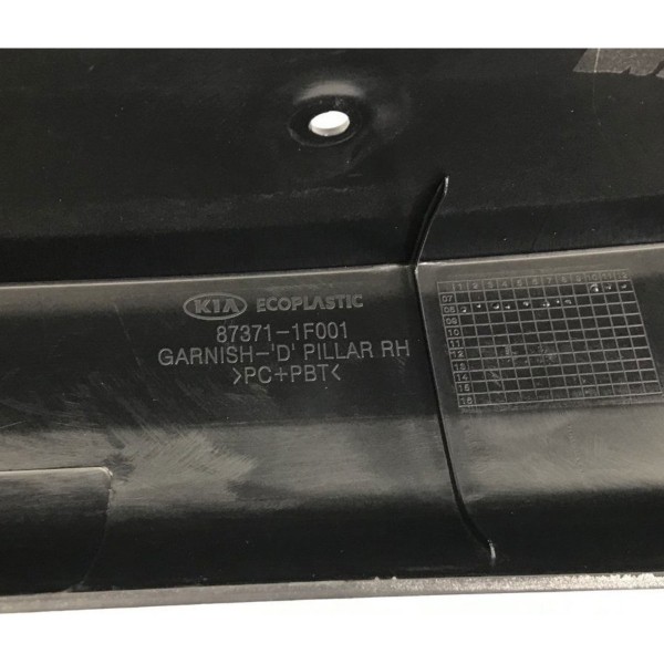 Moldura Lanterna Traseira Direita Sportage 16v 2009 Direito