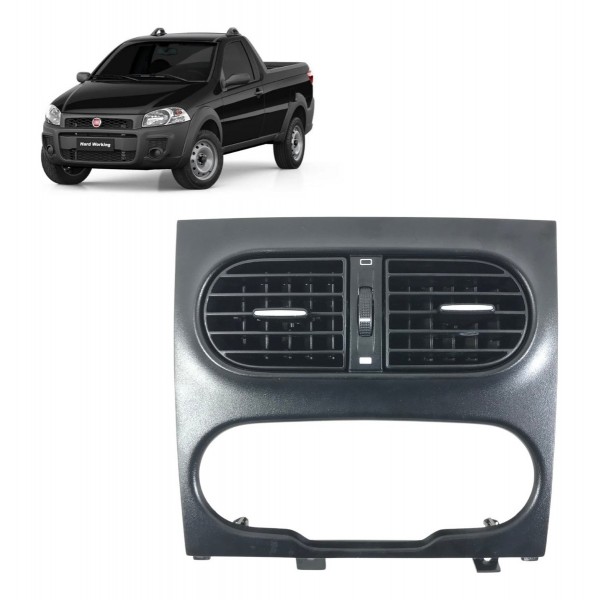 Moldura Difusor Central Ar Fiat Strada 2014 2015 2016 À 2020