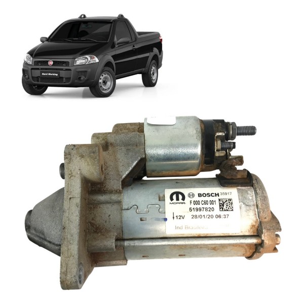 Motor Arranque Fiat Strada Idea Palio Fiorino 1.4 1.0