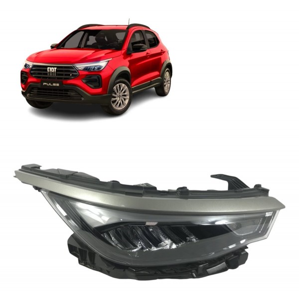 Farol Direito Fiat Pulse 1.0 2021 2022 2023 2024 C/detalhe Direito/passageiro