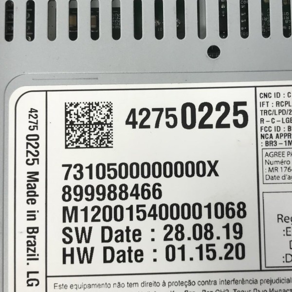 Kit Multimídia Gm Onix Turbo 1.0 2020 2021 2022 2023 2024
