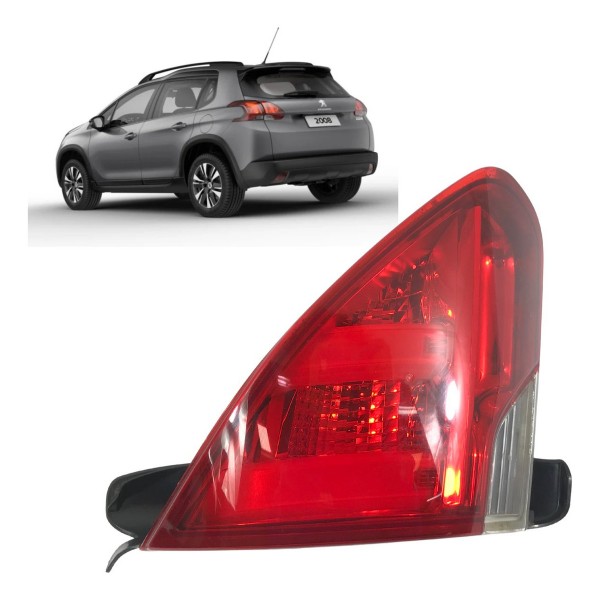 Lanterna Tampa Traseira Esquerda Peugeot 2008 2017 18 2019 Esquerdo/motorista