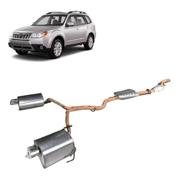 Escapamento Completo Subaru Forester 2.5 2009 10 11 2012