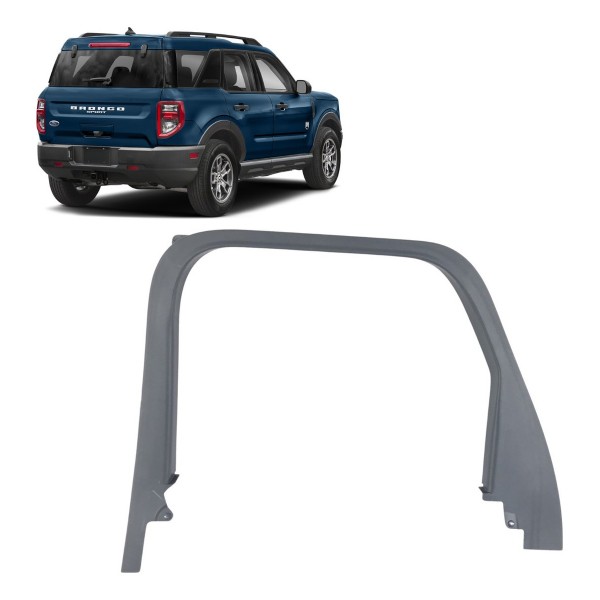 Moldura Vidro Porta Traseira Direita Ford Bronco 2021 2024 Preto