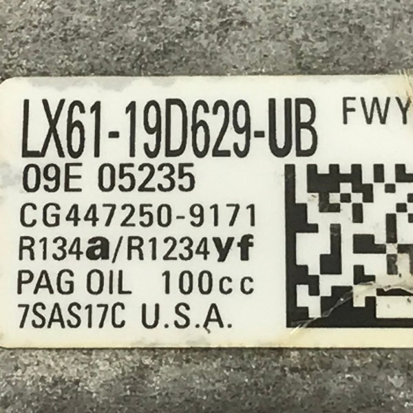 Compressor Ar Condicionado Ford Bronco 2021 2022 2023 2024