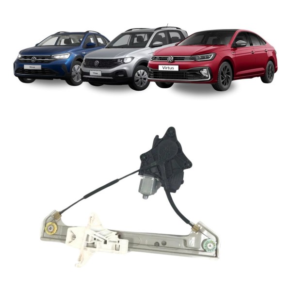 Máquina Vidro Traseira Direita Vw Nivus Polo T Cross Virtus