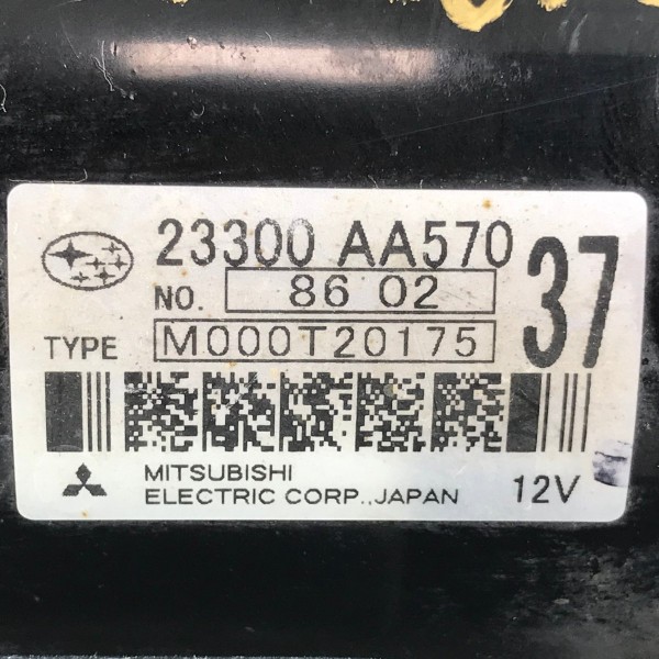 Motor De Arranque Subaru Forester 2.5 Turbo 2009 10 11 2012