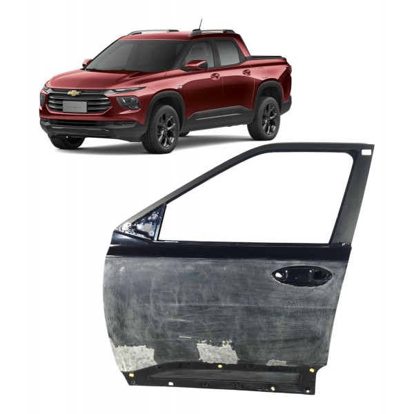 Porta Dianteira Esquerda Chevrolet Montana 2024 Recuperado Esquerdo