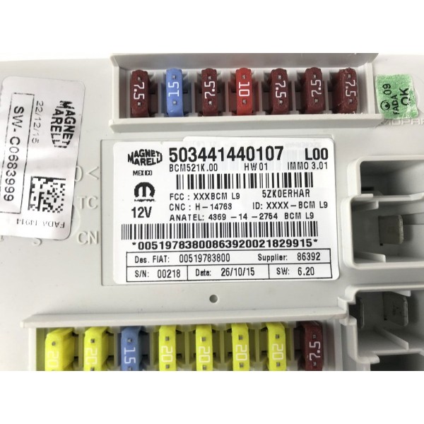 Caixa De Fusível Jeep Renegade Longitude 2016