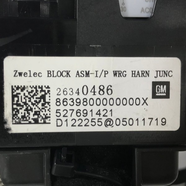 Chicote Caixa Fusível Chevrolet Montana Tracker Onix