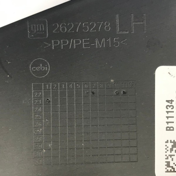 Acabamento Soleira Traseira Esquerda Chevrolet Montana 2024