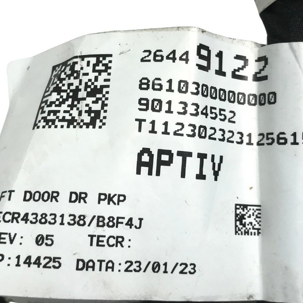 Chicote Porta Dianteira Esquerda Gm Montana 1.2 2023 24 2025