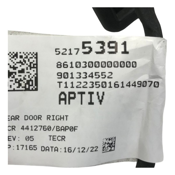 Chicote Porta Traseira Direita Gm Montana 1.2 2023 2024 2025