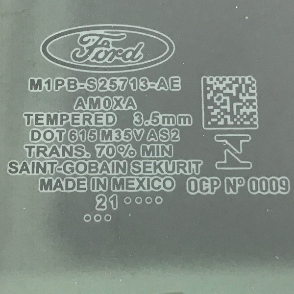 Vidro Traseiro Esquerdo Ford Bronco 2021 2022 2023 2024