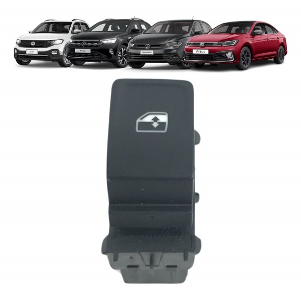 Botão Traseiro Esquerdo Vw T-cross Polo Nivus Virtus