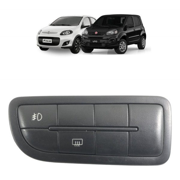 Botão Farol De Milha Desembaçador Fiat Palio Uno