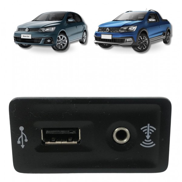 Entrada Usb Auxiliar Vw Gol Saveiro Voyage Jetta Fox
