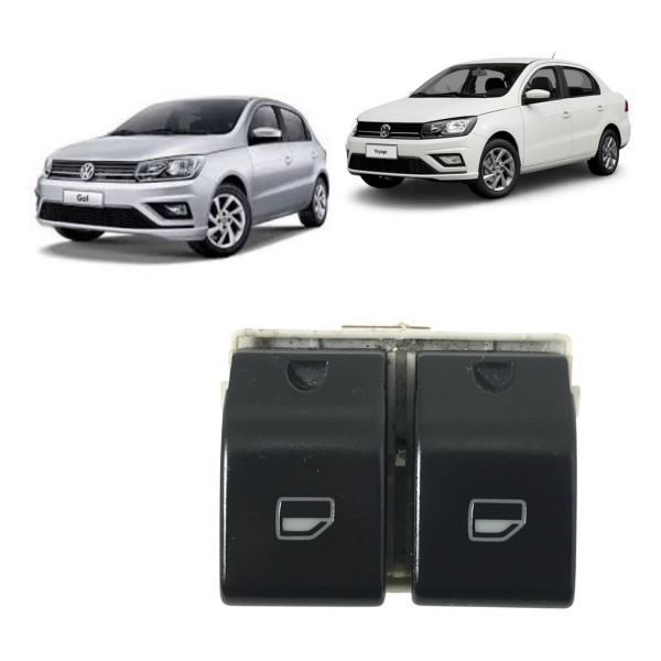 Botão Vidro Elétrico Vw Gol G5 Saveiro Voyage 2016 Á 2019