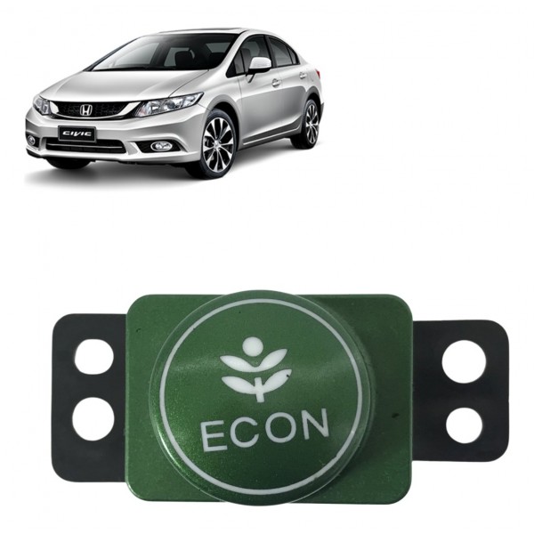 Botão Modo Economia Honda Civic 2013 2014 2015 2016 Oem Amarelo