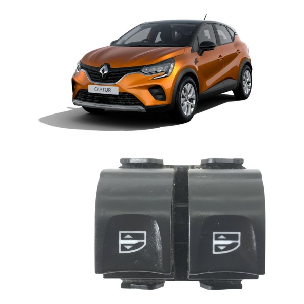 Botão Vidro Dianteiro Esquerdo Renault Captur 2016 Á 2020