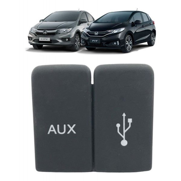 Entrada Usb Aux Honda City Fit 2015 216 2017 2018 2019 2020 Amarelo