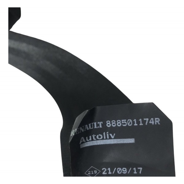 Cinto Segurança Traseiro Central Renault Sandero Logan 2016