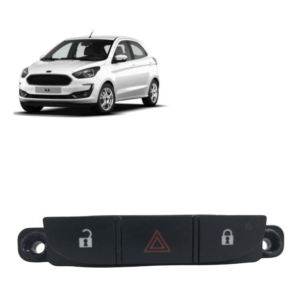 Botão Comando Alerta E Trava Ford Ka 2016 A 2019