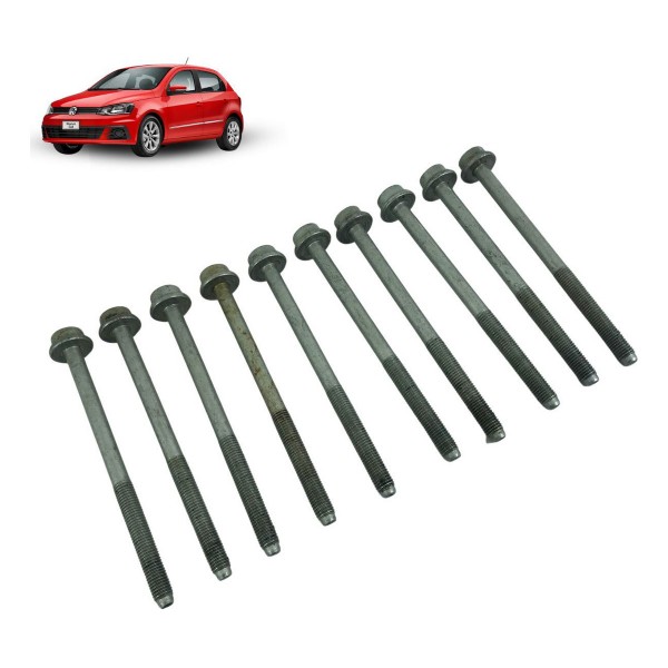 Kit Parafuso Cabeçote Motor Vw Gol 1.0 16v 2009 2010 À 2017