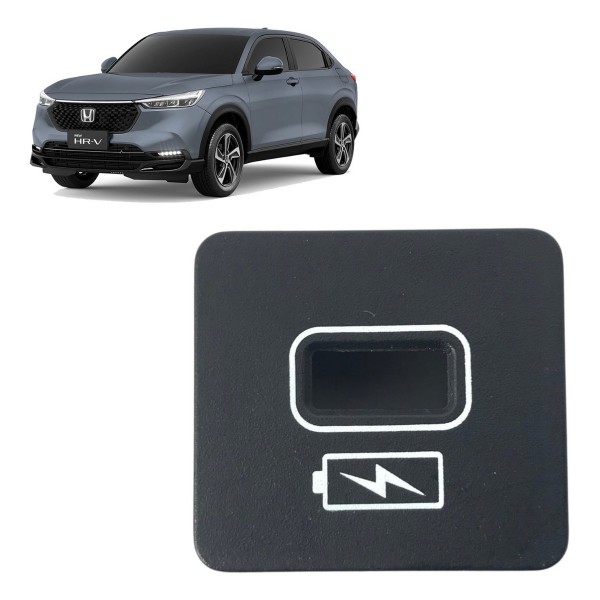 Moldura Botão Carregador Honda Hr- V 2022 2023 2024