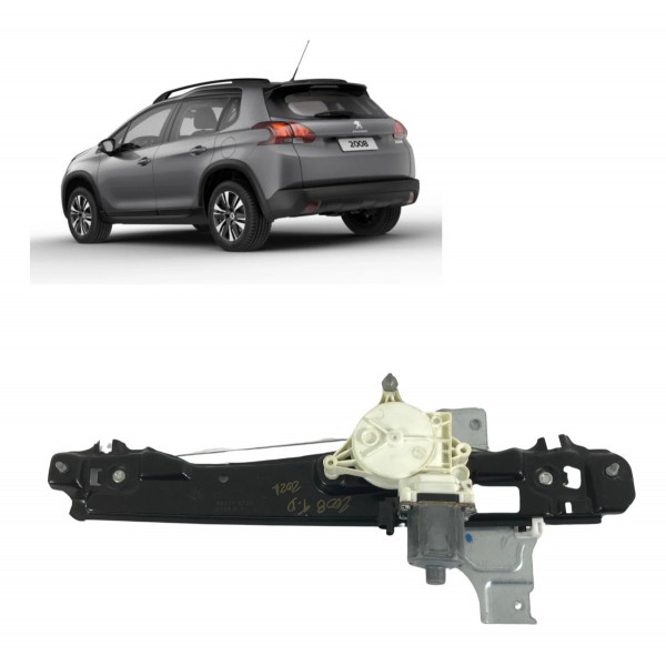 Maquina Vidro Traseiro Direito Peugeot 2008 208 2017 18 2019
