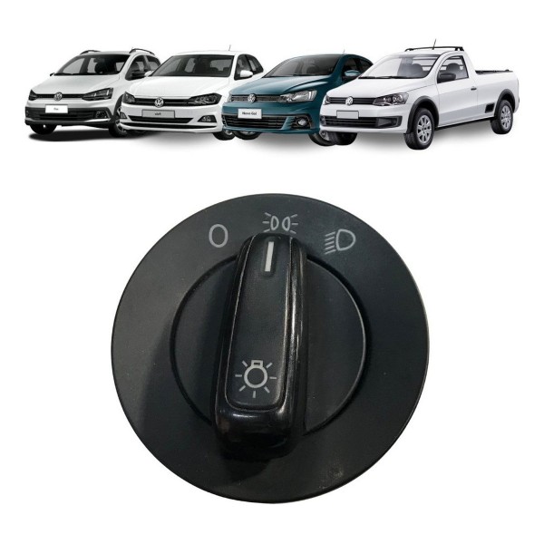 Botão Farol Vw Gol Saveiro Fox Polo 2015 2016 2017 2018 2019