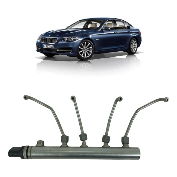 Flauta Bico Injetor Bmw Serie 5 528i 2.0 Turbo 2012 13 2014