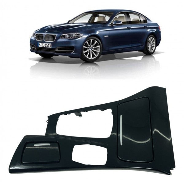 Console Porta Copos Bmw Serie 5 528i 2012 2013 Detalhe