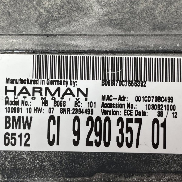 Rádio Cd Player Bmw Serie 5 528i 2.0 Turbo 2012 2013