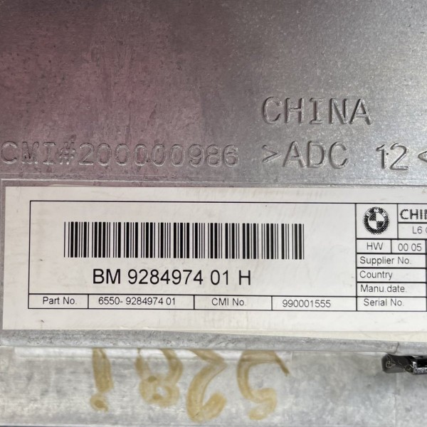 Tela Multimidia Painel Bmw Serie 5 528i 2.0 Turbo 2012 2013