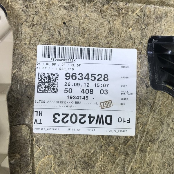 Forro Porta Traseira Esquerda Bmw Serie 5 528i 2.0 2013 2014