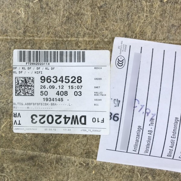 Forro Porta Dianteira Direita Bmw Serie 5 528i 2.0 2013 2014