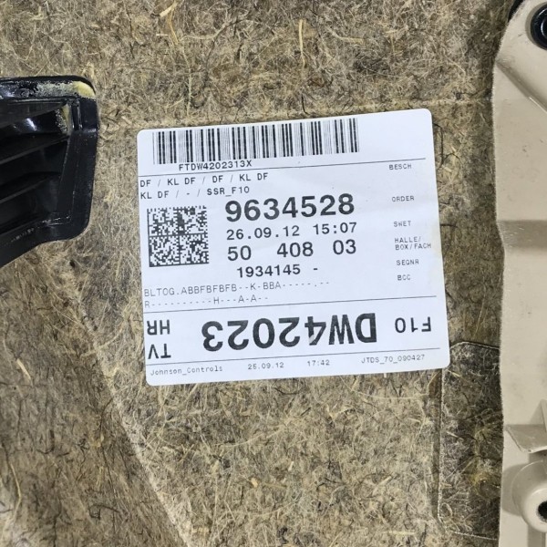 Forro Porta Traseira Direita Bmw Serie 5 528i 2.0 2013 2014