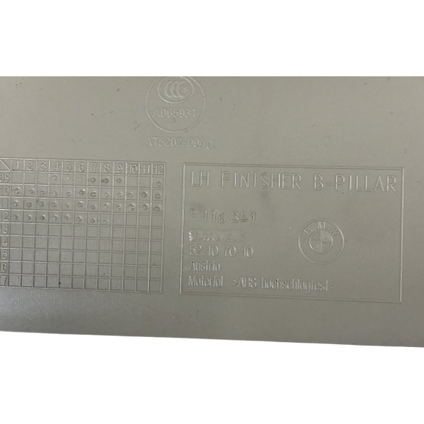 Acabamento Coluna Central Esquerdo Bmw 528i 2012 2013 2014