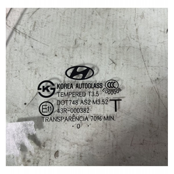 Vidro Fixo Traseiro Direito Hyundai Santa Fe 3.5 2010 2011