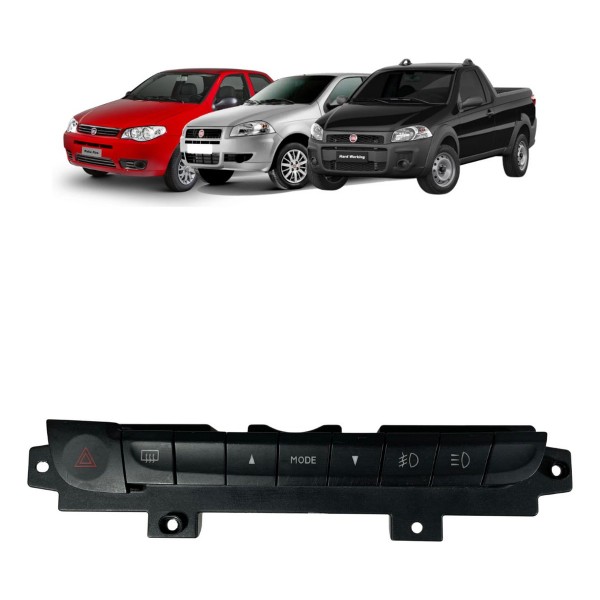 Botão Alerta Desembaçador Fiat Strada Palio Siena 2012 2013