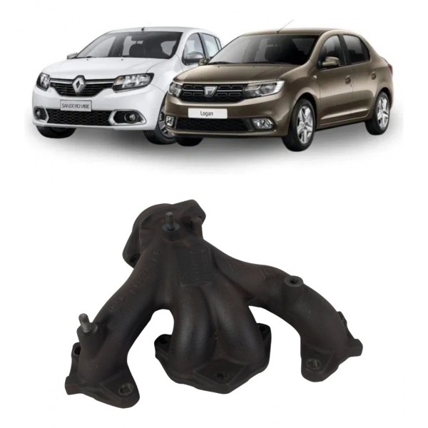 Coletor Escape Renault Sandero Logan 1.6 8v 2014 A 2018