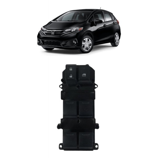 Comando Vidro Dianteiro Esquerdo Honda Fit 2015 2016 A 2020