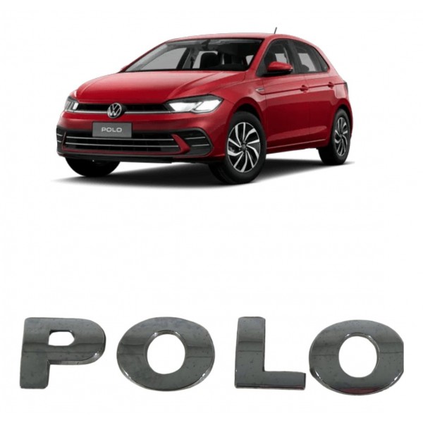 Emblema Letreiro Tampa Traseira Volkswagen Polo 2018 2019