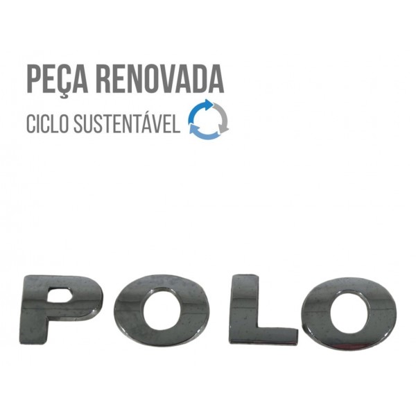 Emblema Letreiro Tampa Traseira Volkswagen Polo 2018 2019