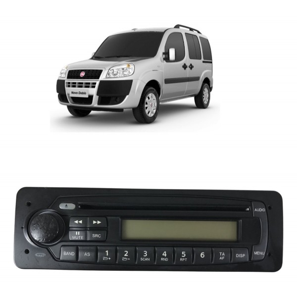 Rádio Cd Player Fiat Doblo 2011 2012 2013 C/detalhe