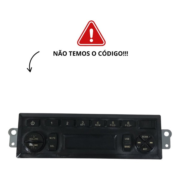 Rádio Cd Player Multimídia Chery Qq 2017 2018 2019 Detalhe